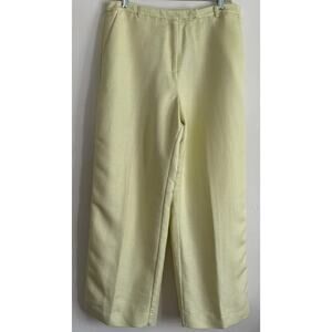 Emma James Petite 14P Linen Wide Leg Pants High Waist